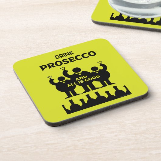 Italienischer Sekt Getränkeuntersetzer (Linke Seite)