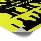 Italienischer Sekt Poster (Ecke)