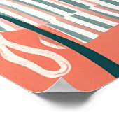 Italienischer Sommer-Amalfi-Küste Akrylische Mauer Poster (Ecke)