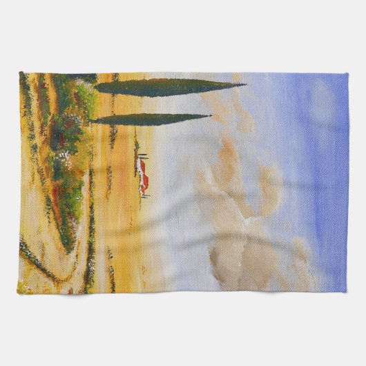 Italienischer Sommer Geschirrtuch (Horizontal)