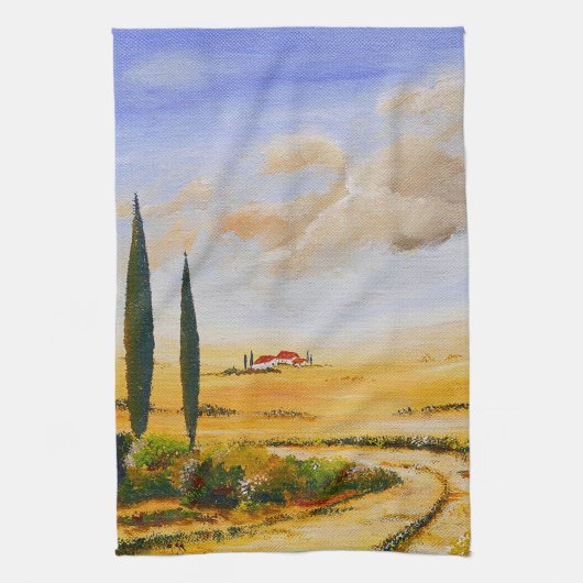 Italienischer Sommer Geschirrtuch (Vertikal)
