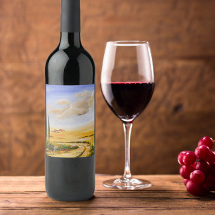 Italienischer Sommer Weinetikett