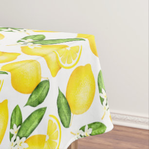 Italienischer Sommer Zitrus Botanical Zitrone Tischdecke