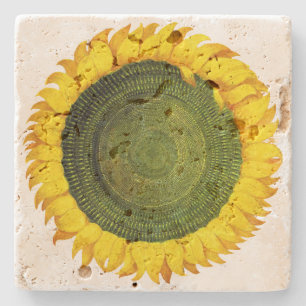 Italienischer Sonnenblumen-Steinuntersetzer Steinuntersetzer
