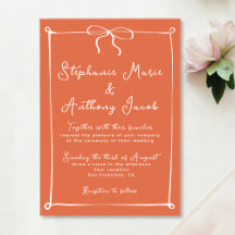 Italienischer Sonnenuntergang mit weißer Bow-Hochz