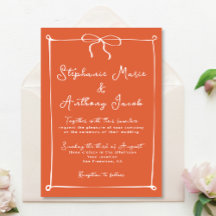 Italienischer Sonnenuntergang mit weißer Bow-Hochz