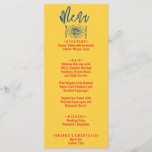 Italienischer Spaß farbenfrohe handgeschriebene fe Menükarte (Vorderseite)