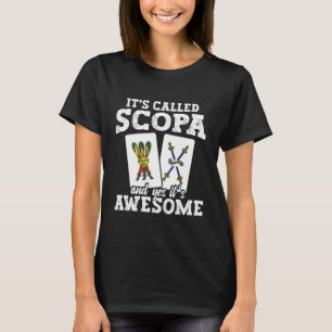 Italienischer Spiel-Enthusiast Kartenspiel-Spieler T-Shirt