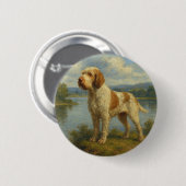 Italienischer Spinone Button (Vorne & Hinten)