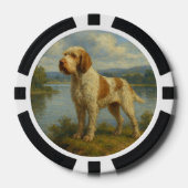 Italienischer Spinone Pokerchips (Vorderseite)