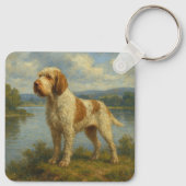 Italienischer Spinone Schlüsselanhänger (Rückseite)
