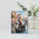 Italienischer Spinone Venedig Postkarte (Stehend Vorderseite)