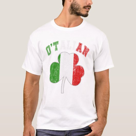 italienischer St. Patricks Tag T-Shirt (Vorderseite)