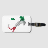 Italienischer Stiefel Gepäckanhänger (Vorderseite (Horizontal))