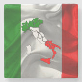 Italienischer Stiefel Steinuntersetzer (Vorderseite)