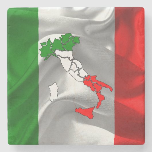 Italienischer Stiefel Steinuntersetzer (Vorderseite)