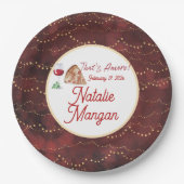 Italienischer Stil Amore Brautparty Pappteller (Vorderseite)