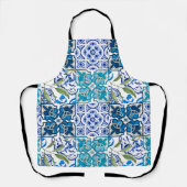 Italienischer Stil, blaue Fliesen           Schürze (Vorderseite)