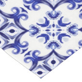 Italienischer Stil, Fliesen, Majolica All-Over Pri Kurzer Tischläufer (Ecke)