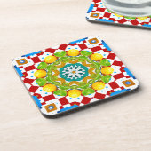 Italienischer Stil, Fliesen, Majolika All-Over Pri Getränkeuntersetzer (Linke Seite)