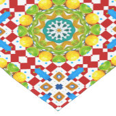 Italienischer Stil, Fliesen, Majolika All-Over Pri Kurzer Tischläufer (Ecke)