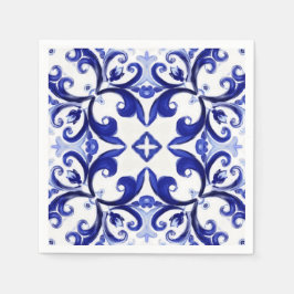 Italienischer Stil, Fliesen, Majolika All-Over Pri Serviette