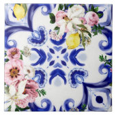 Italienischer Stil, Fliesen, Majolika, Zitrone All Fliese (Vorderseite)