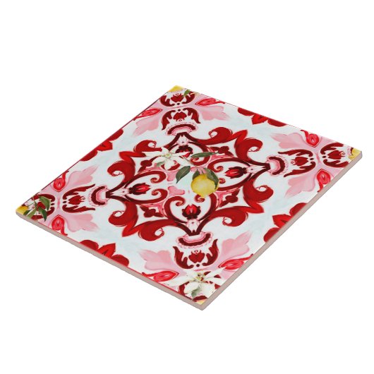 Italienischer Stil,Fliesen,Majolika,Zitrone,All-Ov Fliese (Seite)