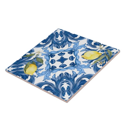 Italienischer Stil,Fliesen,Majolika,Zitrone,All-Ov Fliese (Seite)