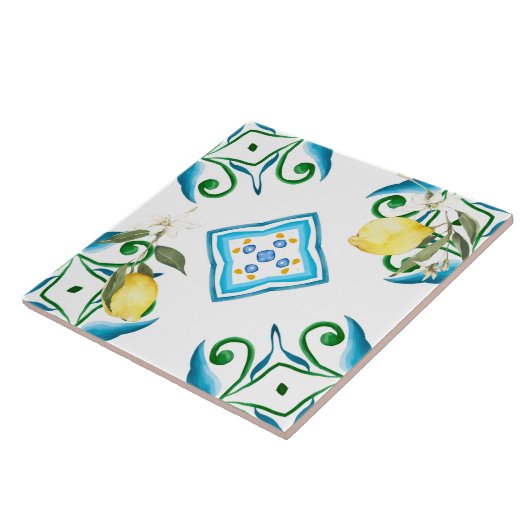Italienischer Stil,Fliesen,Majolika,Zitrone,All-Ov Fliese (Seite)