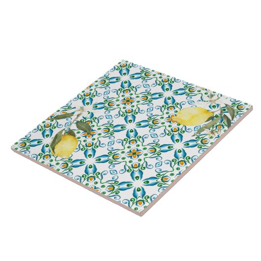 Italienischer Stil,Fliesen,Majolika,Zitrone,All-Ov Fliese (Seite)