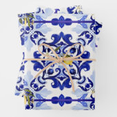 Italienischer Stil,Fliesen,Majolika,Zitrone,All-Ov Geschenkpapier Set (Beispiel)