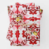 Italienischer Stil,Fliesen,Majolika,Zitrone,All-Ov Geschenkpapier Set (Beispiel)