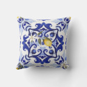 Italienischer Stil,Fliesen,Majolika,Zitrone,All-Ov Kissen (Rückseite)