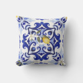 Italienischer Stil,Fliesen,Majolika,Zitrone,All-Ov Kissen (Vorderseite)