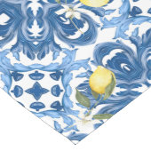 Italienischer Stil,Fliesen,Majolika,Zitrone,All-Ov Mittelgroßer Tischläufer (Ecke)