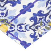 Italienischer Stil,Fliesen,Majolika,Zitrone,All-Ov Mittelgroßer Tischläufer (Ecke)