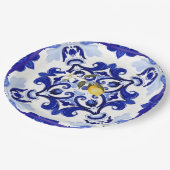 Italienischer Stil,Fliesen,Majolika,Zitrone,All-Ov Pappteller (Schrägansicht)