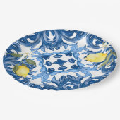 Italienischer Stil,Fliesen,Majolika,Zitrone,All-Ov Pappteller (Schrägansicht)