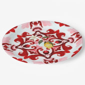 Italienischer Stil,Fliesen,Majolika,Zitrone,All-Ov Pappteller (Schrägansicht)