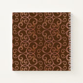 Italienischer Stil Macchiato Brown Wedding Gästebu Notizblock (Rückseite)