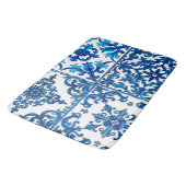 italienischer Stil, mediterran, mosaik, blau, Badematte (Schrägansicht)