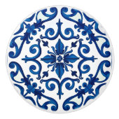 italienischer Stil, mediterran, mosaik, blau, Keramikknauf (Vorderseite)