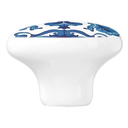 italienischer Stil, mediterran, mosaik, blau, Keramikknauf (Seitenansicht)