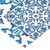 italienischer Stil, mediterran, mosaik, blau, Mittelgroßer Tischläufer (Ecke)