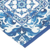 italienischer Stil, mediterran, mosaik, blau, Mittelgroßer Tischläufer (Ecke)