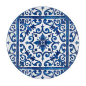 italienischer Stil, mediterran, mosaik, blau, Schneidebrett (Vorderseite)