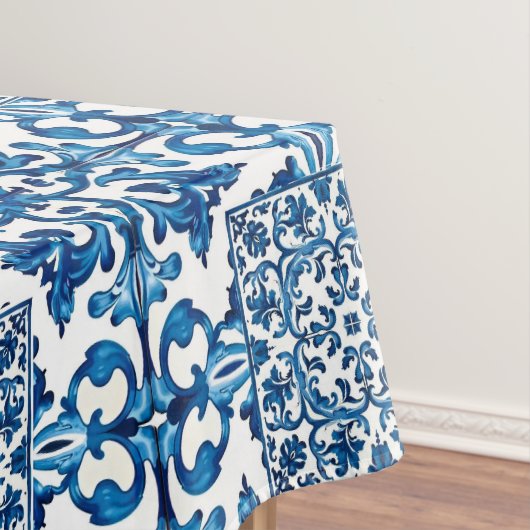 italienischer Stil, mediterran, mosaik, blau, Tischdecke (Beispiel)