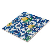 italienischer Stil, mediterran, mosaik, blau, Zitr Fliese (Seite)