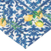italienischer Stil, mediterran, mosaik, blau, Zitr Tischdecke (Schrägansicht)